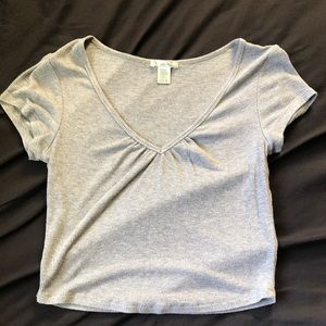 Grey Crop Top | Bozzolo